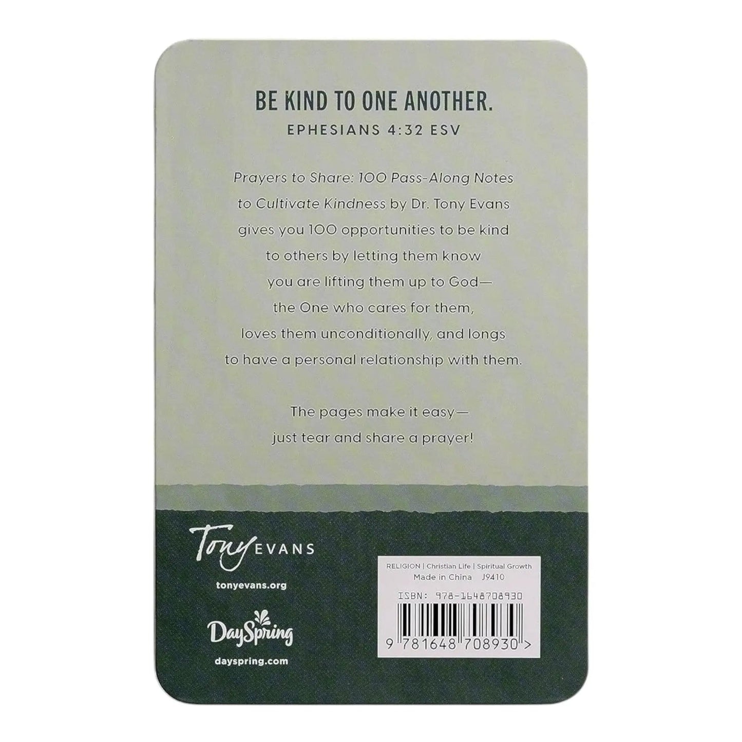 Prayers to Share note cards, 100 pass-along notes for kindness, DaySpring brand on Tampa Home & Garden Store