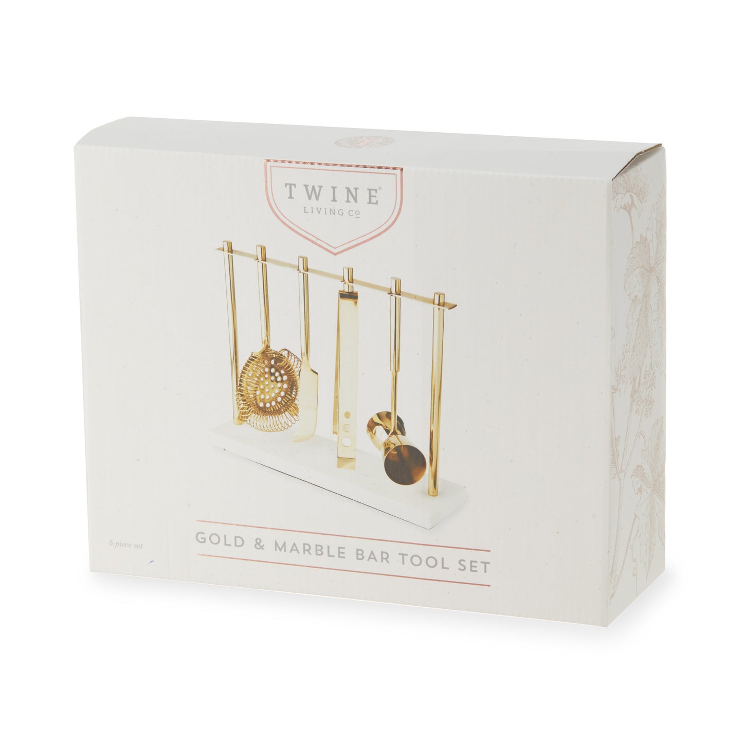 Gold Bar Tool Set with the Marble and Steel Stand
