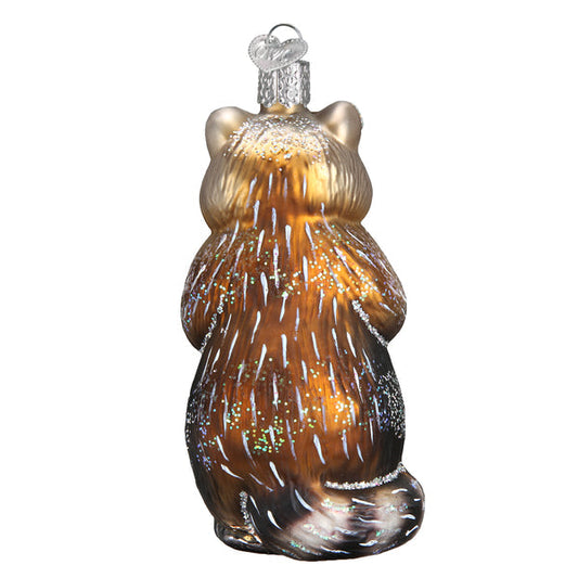 Racoon Glass Ornament - Tampa Home & Garden Store