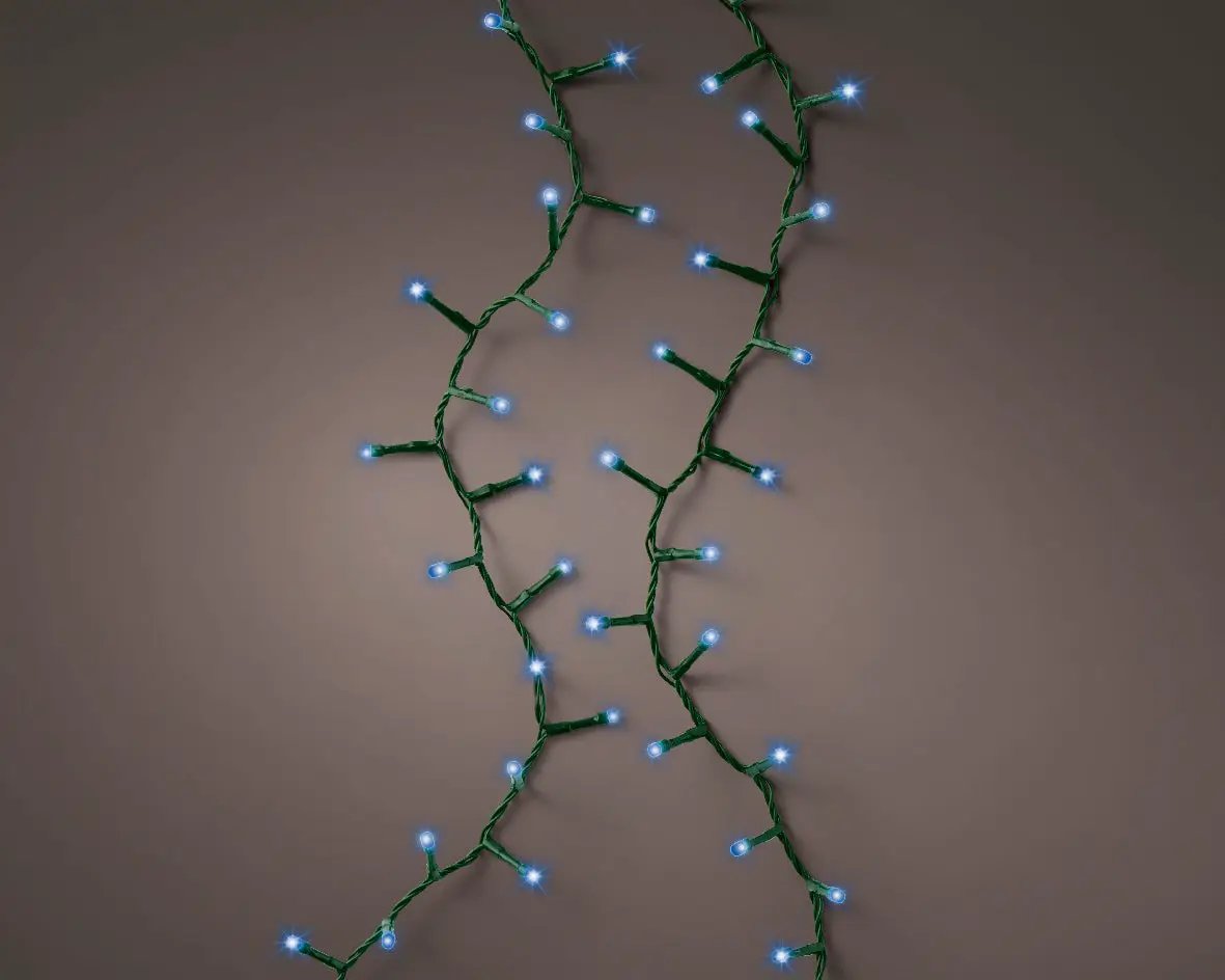 LED Rice Twinkle Stringlight - 1000 Lights - Blue - Green Wire - Tampa Home & Garden Store