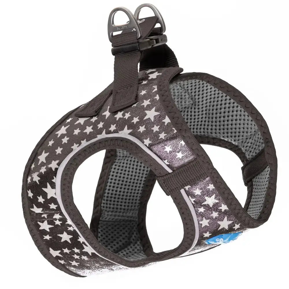 Plush Step In Glitter Glow Harness - Gunmetal - Tampa Home & Garden Store