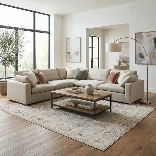Becki Owens Livabliss Area Rug Machine Woven, neutral beige-gray pattern, Boutique Rugs on Tampa Home & Garden Store