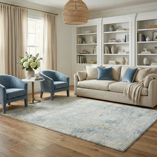 Zadie Thick Luxe Rug Tan Beige by Boutique Rugs, textured pile on Tampa Home & Garden Store