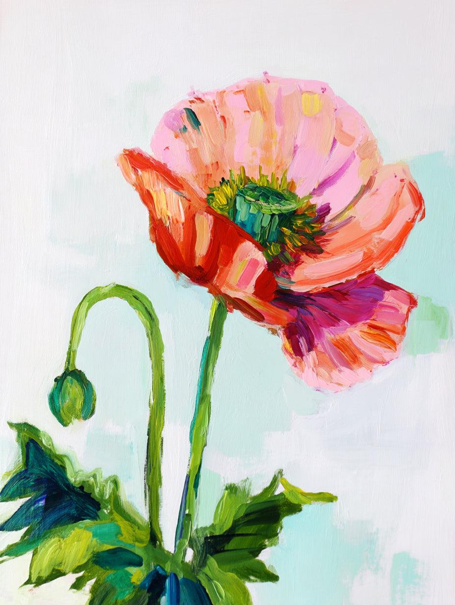 Grabado artístico Esperanza en flor