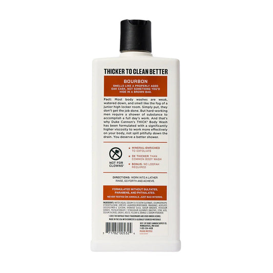 Duke Cannon Thick Body Wash - Buffalo Trace (Oak Barrel Bourbon) - Tampa Home & Garden Store