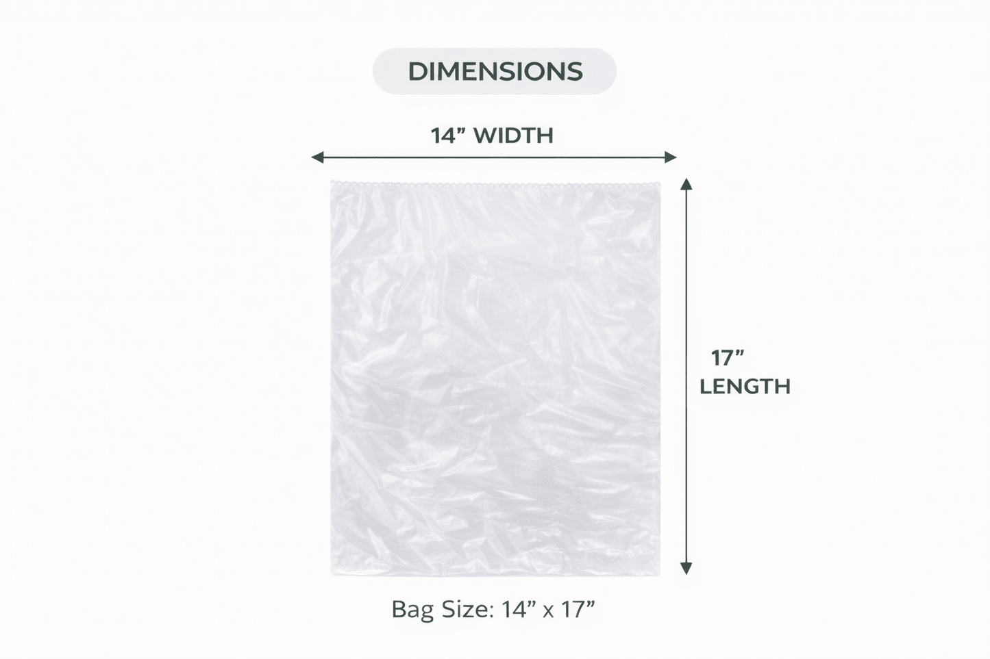 Bolsas transparentes para frutas y verduras - Rollo de 100 bolsas - 35,5 x 43,2 cm