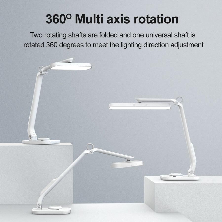 Stevvex remote control LED desk lamp set of 3 white adjustable lamps with 360° rotation on Tampa Home & Garden Store
