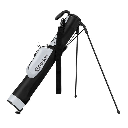 DirectDeals golf stand bag lightweight gray/black with GOGOLF logo and fold-out legs on Tampa Home & Garden Store