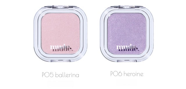 mude Face Fill Volumer Highlighter Seoulia, 3.8g, 2 shades pink ballerina and lavender heroine on Tampa Home & Garden Store