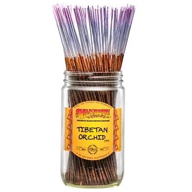 Tibetan Orchid incense bundle, 10 sticks, glass jar, Country Christmas Loft on Tampa Home & Garden Store