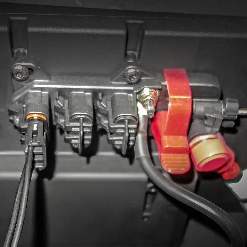 Polaris Pulse Bar Plug Kit wiring harness with red inline latch and black wires by GGLighting on Tampa Home & Garden Store
