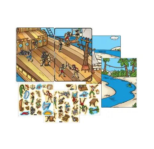 Magnetic Tin Pirates Adventure Play Surface with island magnets by The Country Christmas Loft on Tampa Home & Garden Store