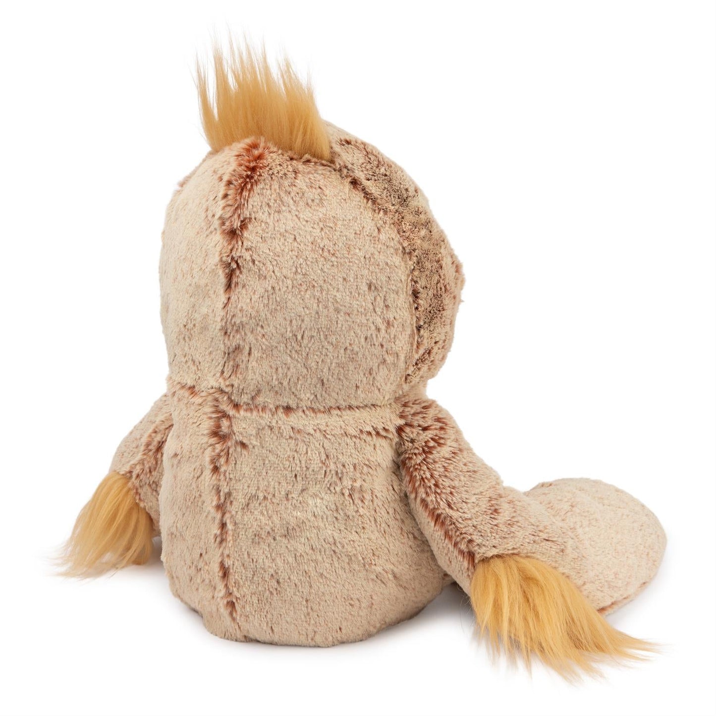 Augie Sloth Plush Toy, 15in cream and copper plush with golden tuft on Tampa Home & Garden Store
