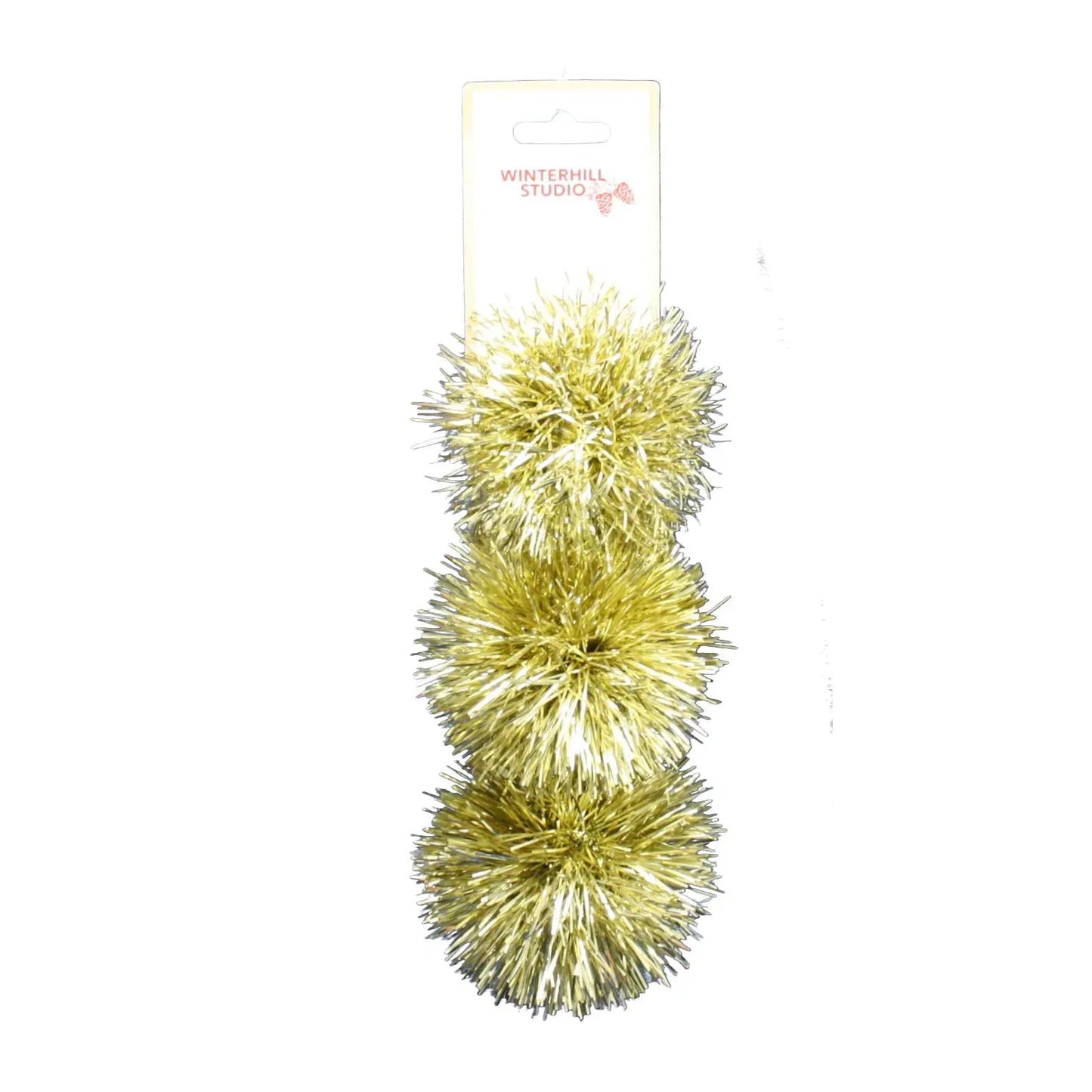 Set of Firework Tinsel Gold Bows 5in, gold tinsel gift wrap decor Winterhill Studio on Tampa Home & Garden Store