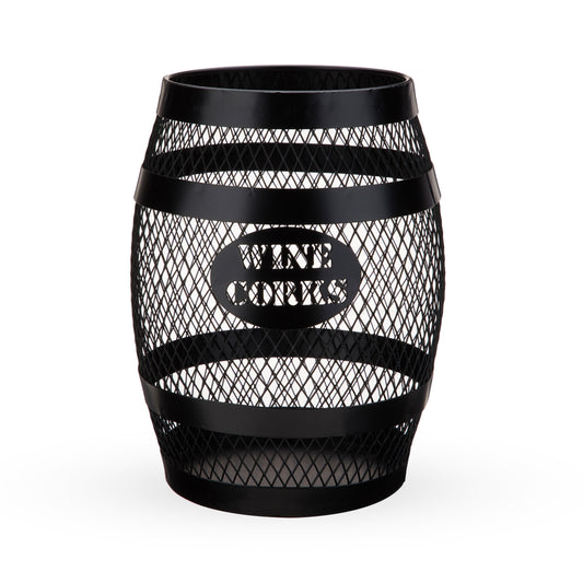 Modern Metal Barrel Cork Holder and Home Decor