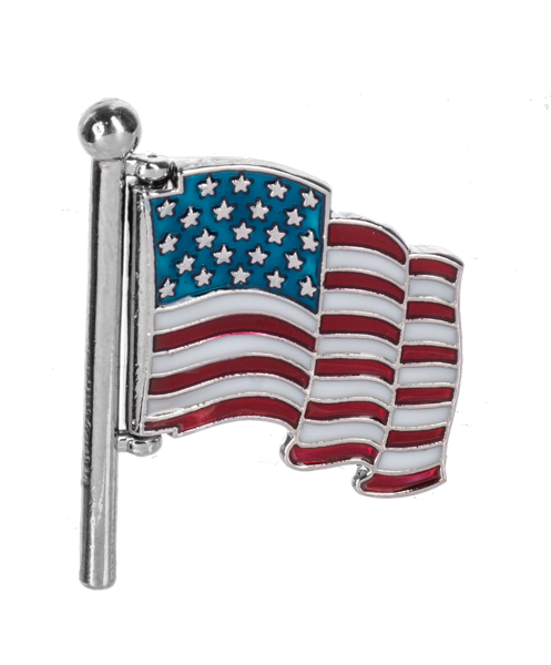 God Bless America Swivel Flag Charm Pendant enamel American flag with silver-tone metal on Tampa Home & Garden Store