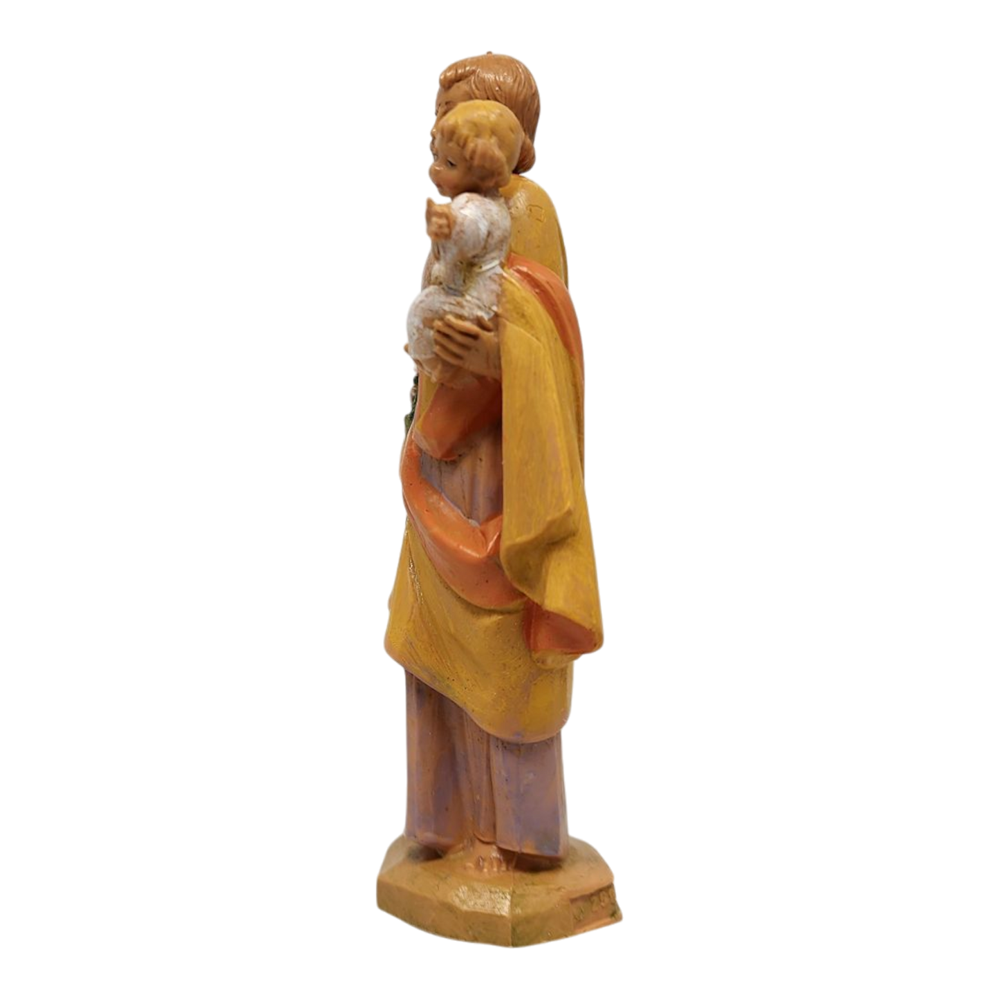 St Joseph with Child Nativity Figurine in warm earth tones, 5 inch scale on Tampa Home & Garden Store
