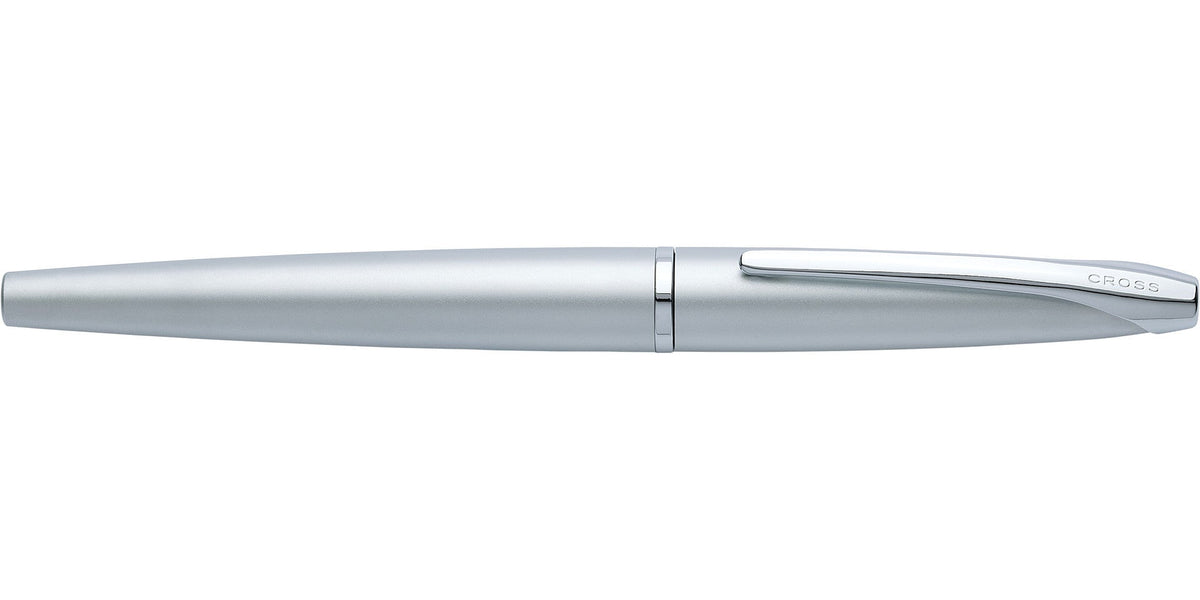 ATX Pure Chrome stainless steel fountain pen by A.T. Cross with chrome clip on Tampa Home & Garden Store