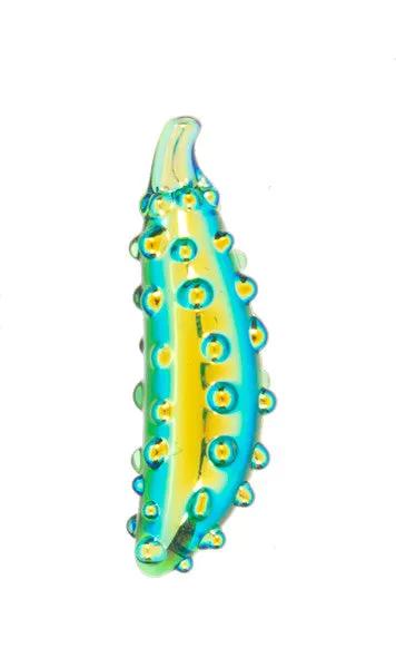 Emotional Support Pickle Charm by Country Christmas Loft, turquoise with yellow accents, charm on Tampa Home & Garden Store