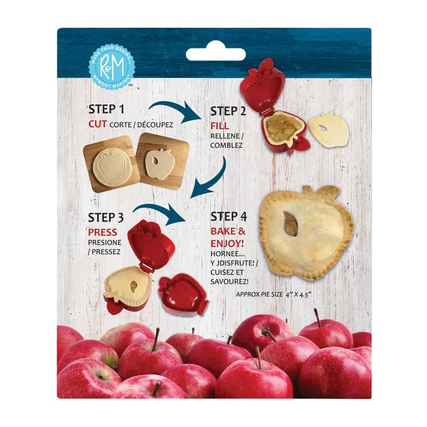 Máquina para hacer tartas de bolsillo con forma de manzana