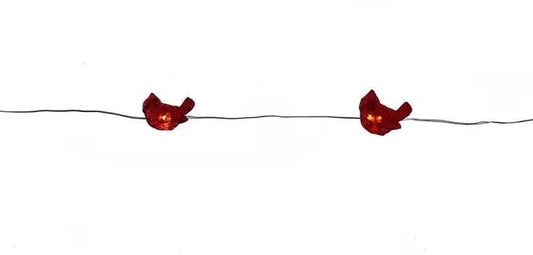 20-Light Battery-Operated LED String Lights - Cardinals - Tampa Home & Garden Store