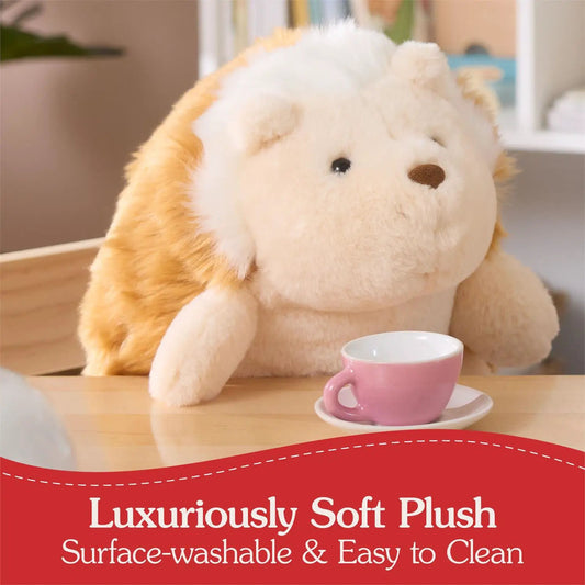 Snuffle Hedgehog Plush Toy 10in beige with white face by Country Christmas Loft on Tampa Home & Garden Store