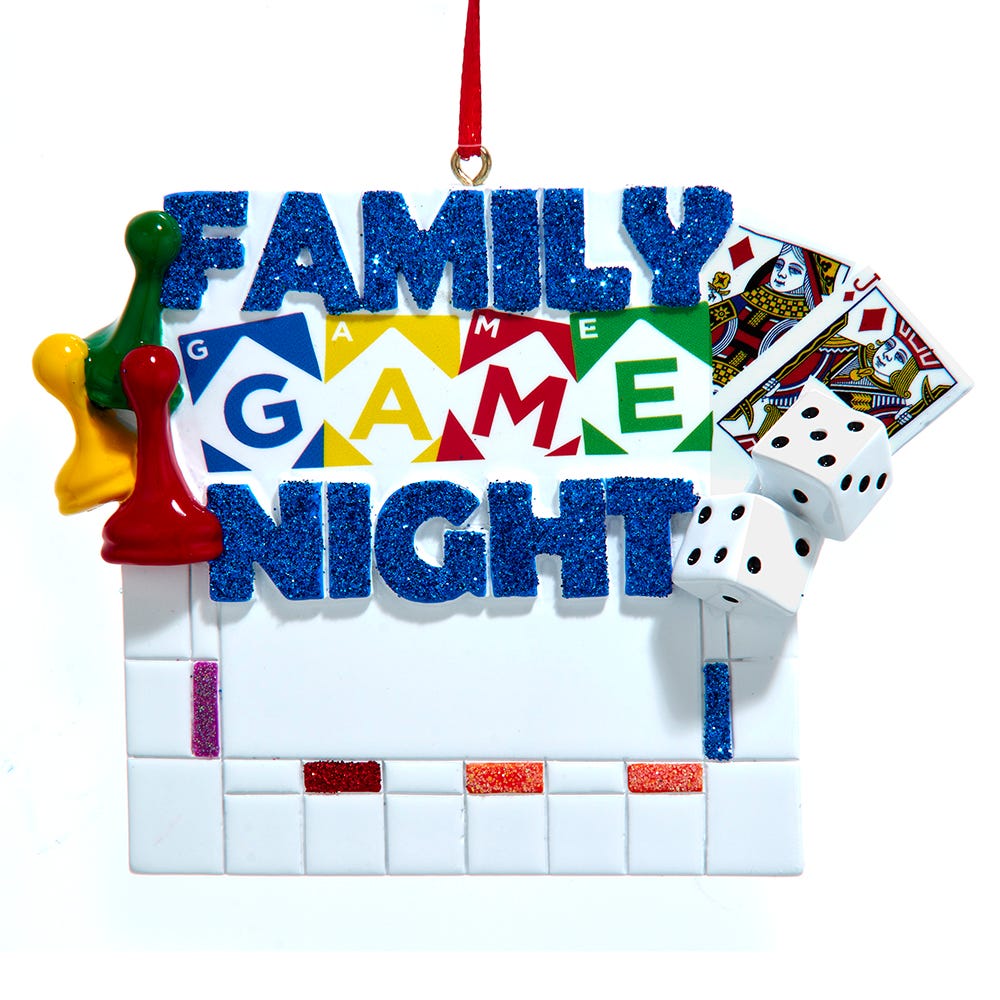 Ornement pour soirée jeux en famille