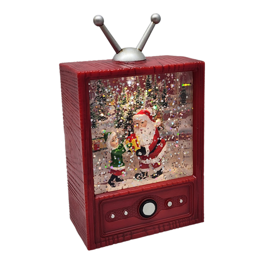 Retro TV Santa Snow Globe - Tampa Home & Garden Store