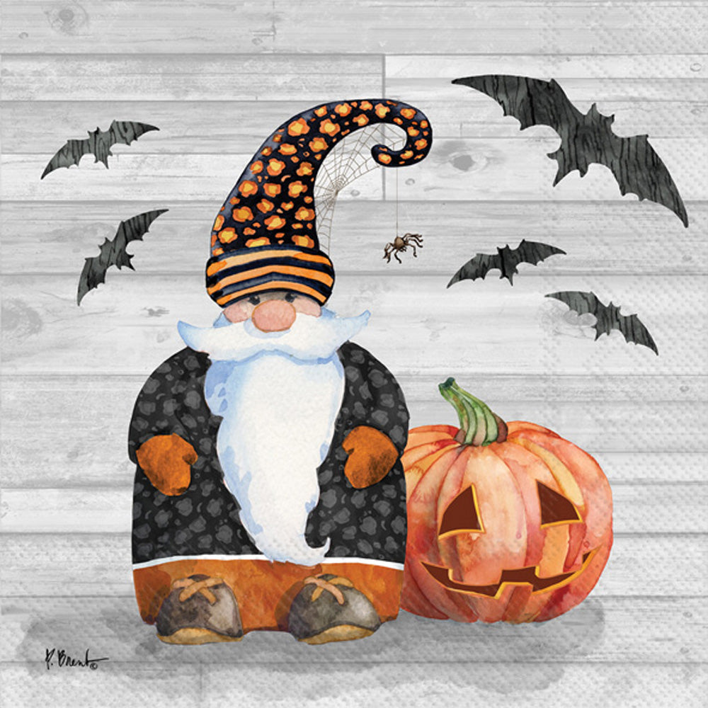 Gnomo de Halloween - Servilleta de cóctel