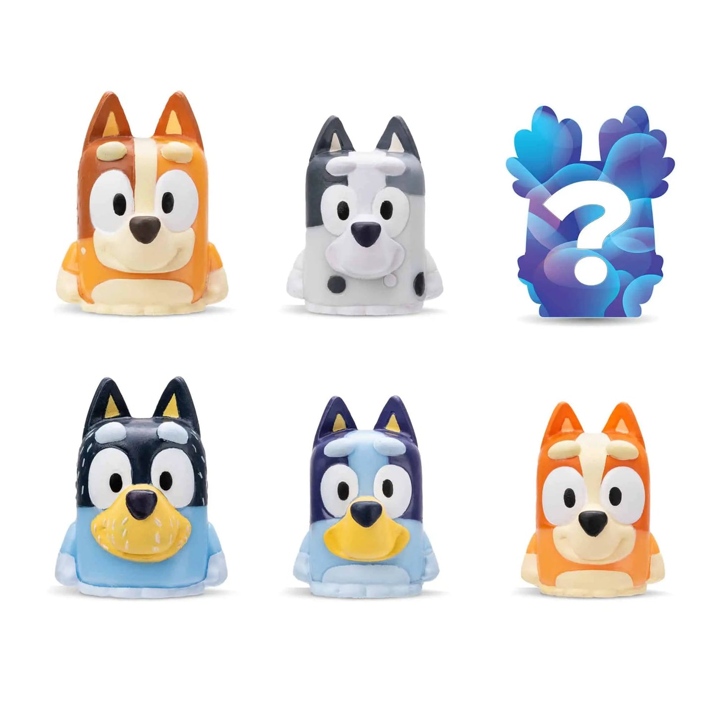 Mash Ems Bluey Squishy Pups Series 1 vinyl figures orange gray blue mystery pups on Tampa Home & Garden Store