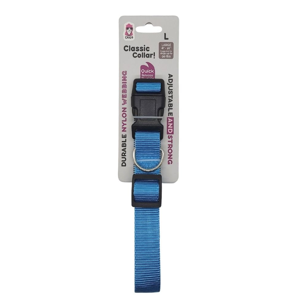 Collier pour chien en nylon à ouverture rapide – Élégant et résistant, taille ajustable