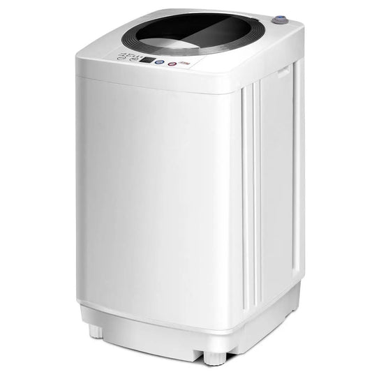 Portable 7.7 lb top-load washing machine with drain pump in white on Tampa Home & Garden Store