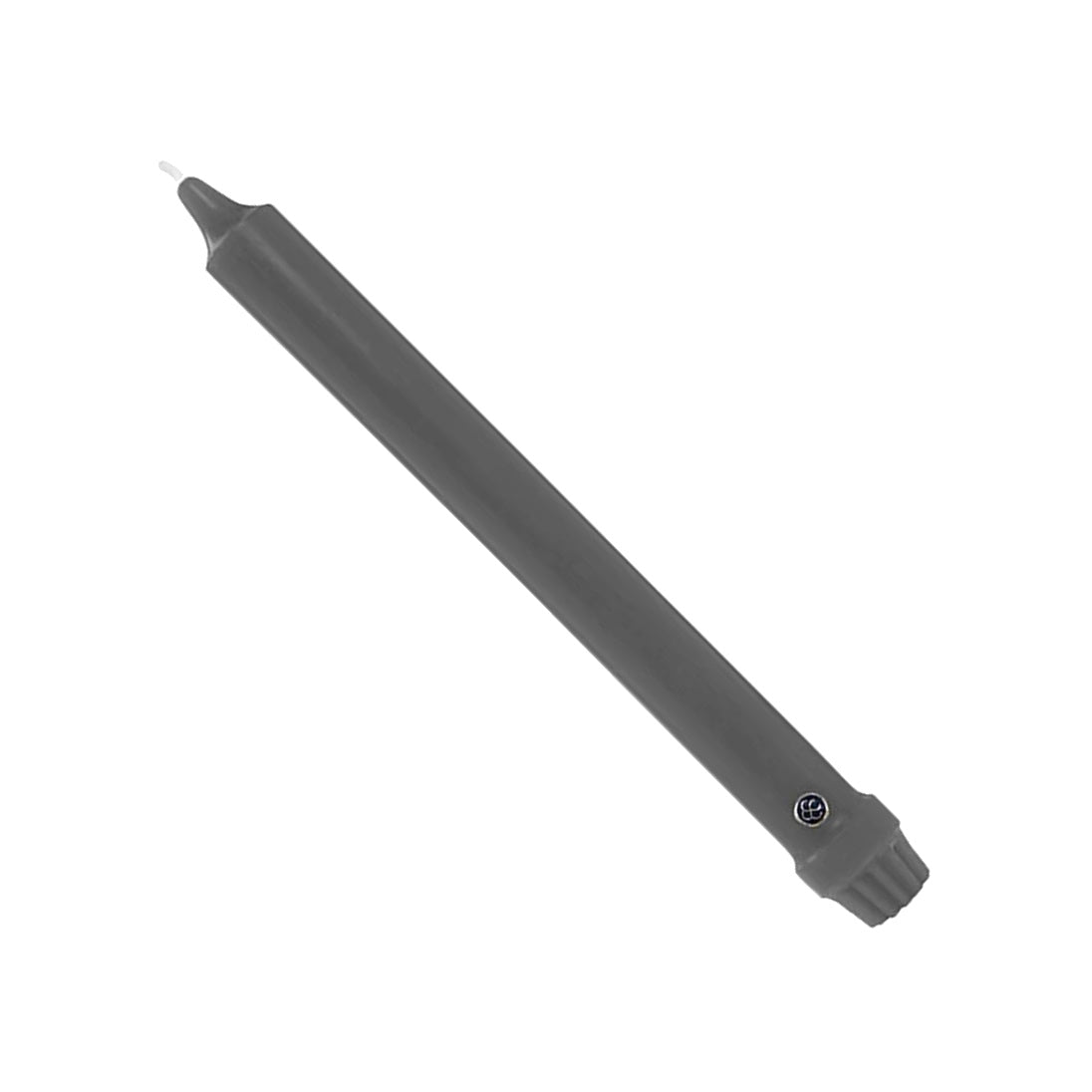 Colonial Candle Charcoal 8 Inch Taper Candle, charcoal gray wax, single candle on Tampa Home & Garden Store