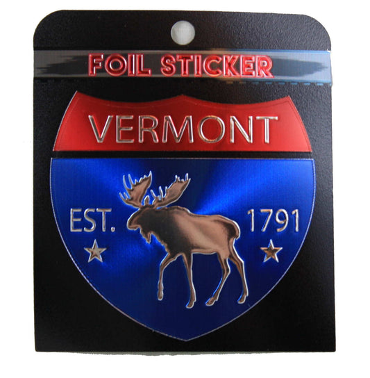 Vermont Interstate Foil Sticker - Tampa Home & Garden Store
