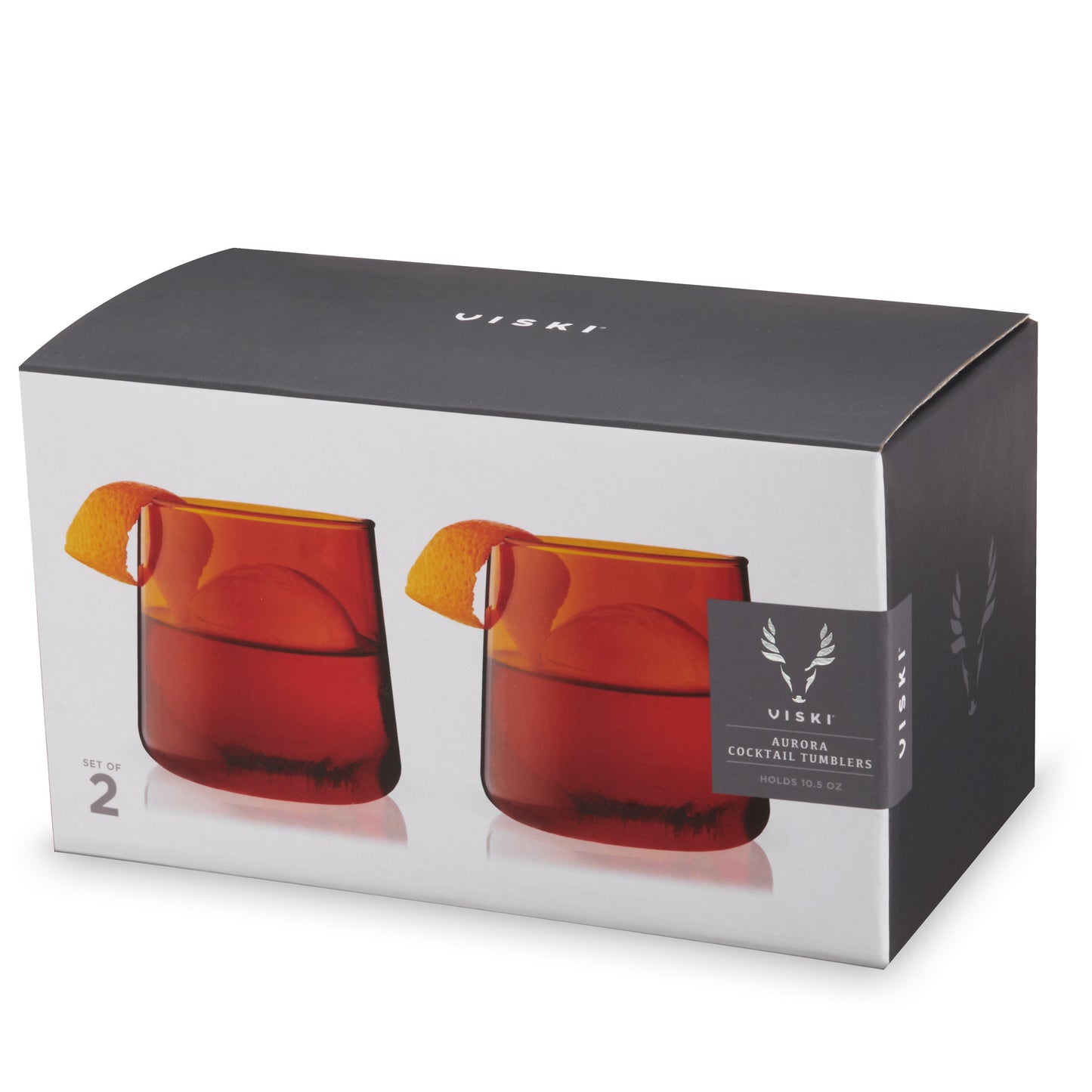 Amber Glass Cocktail Tumblers And Wine Glasses