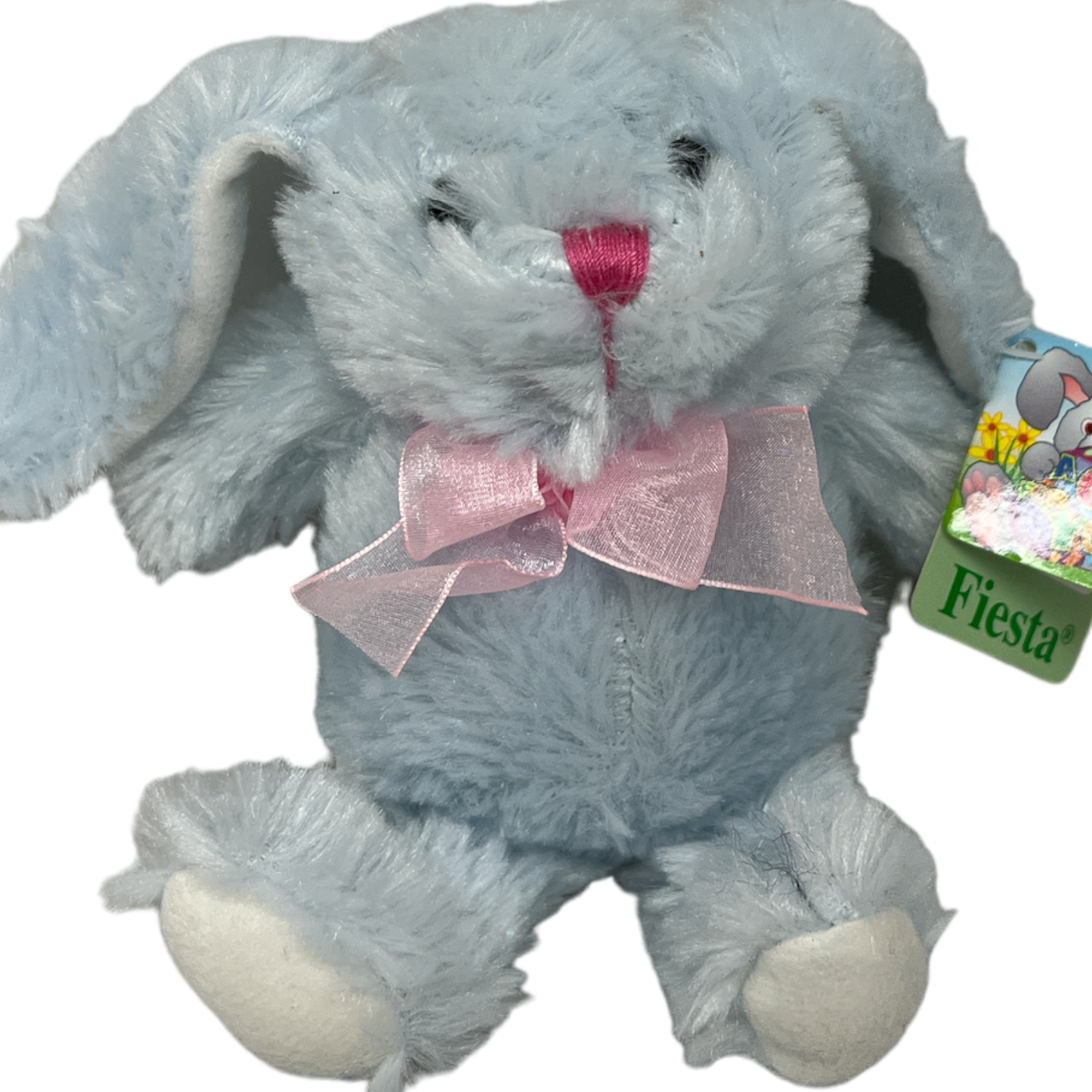 Conejito de peluche azul