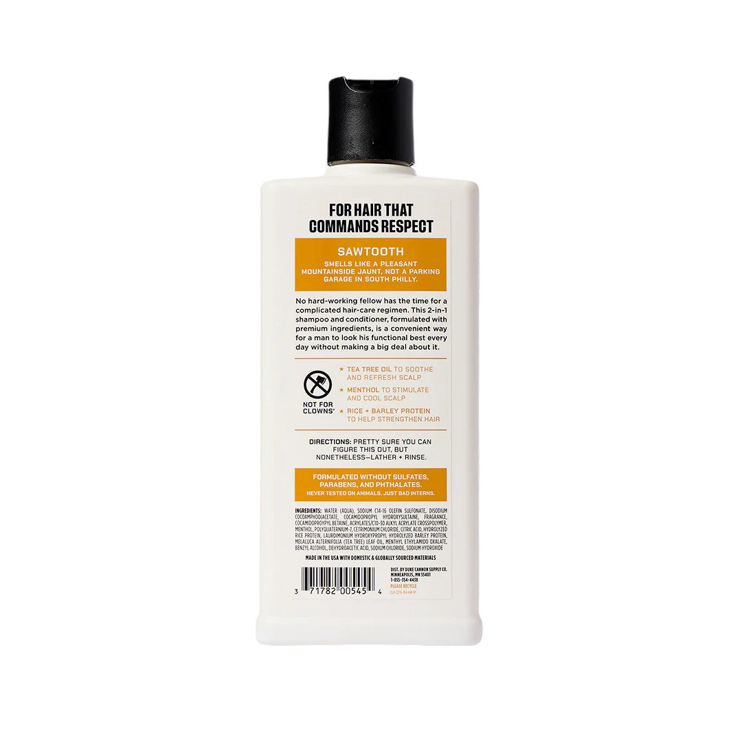 Duke Cannon Sawtooth Shampoo + Conditioner