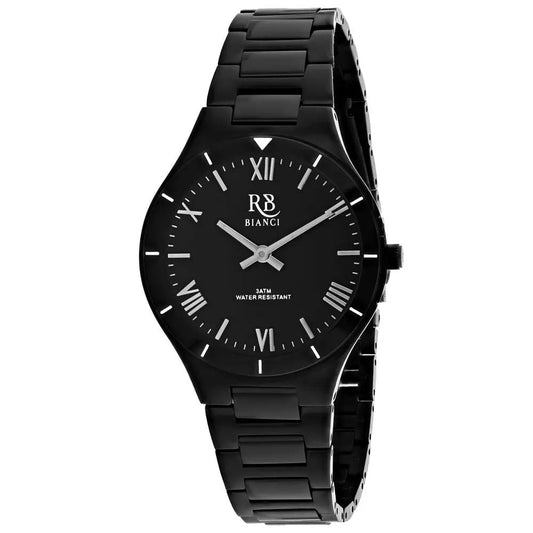 Roberto Bianci Eterno stainless steel watch with black dial and Roman numerals on Tampa Home & Garden Store