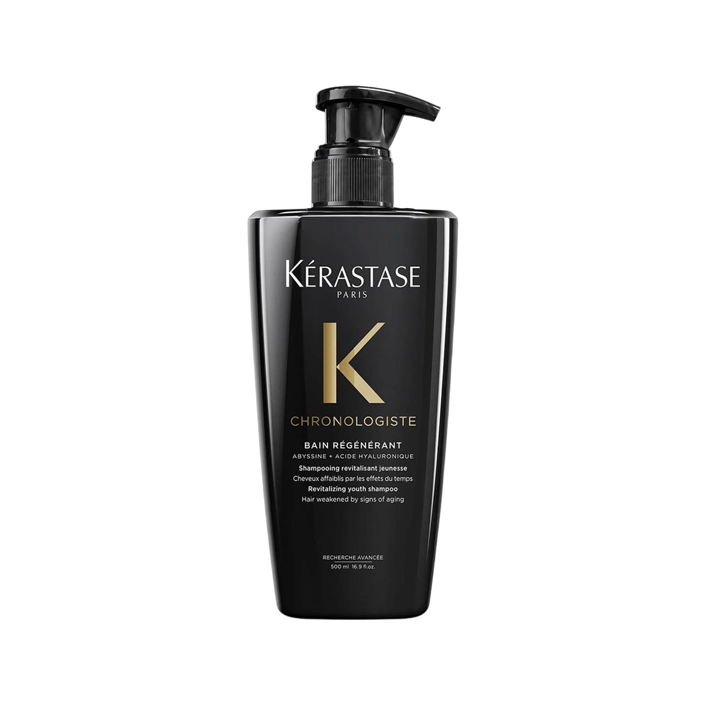 Kérastase Chronologiste Bain Régénérant Revitalizing Shampoo 500ml black pump bottle on Tampa Home & Garden Store