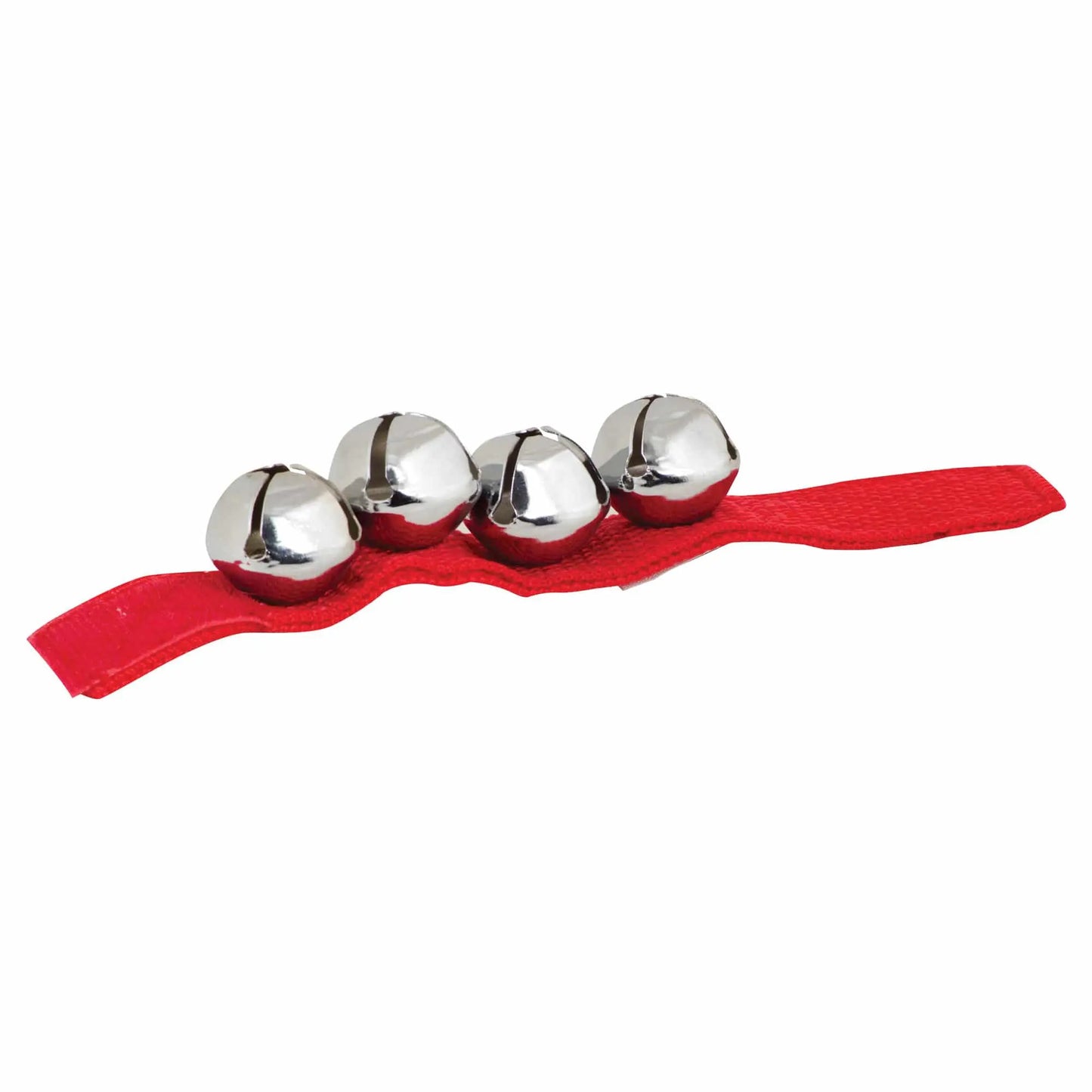 Jingle Bell Band kids musical accessory Velcro red strap with silver bells on Tampa Home & Garden Store