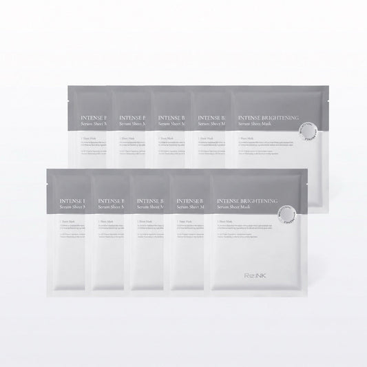 Re:NK Intense Brightening Serum Sheet Mask set by Seoulia, 10 sheets in silver pouches on Tampa Home & Garden Store