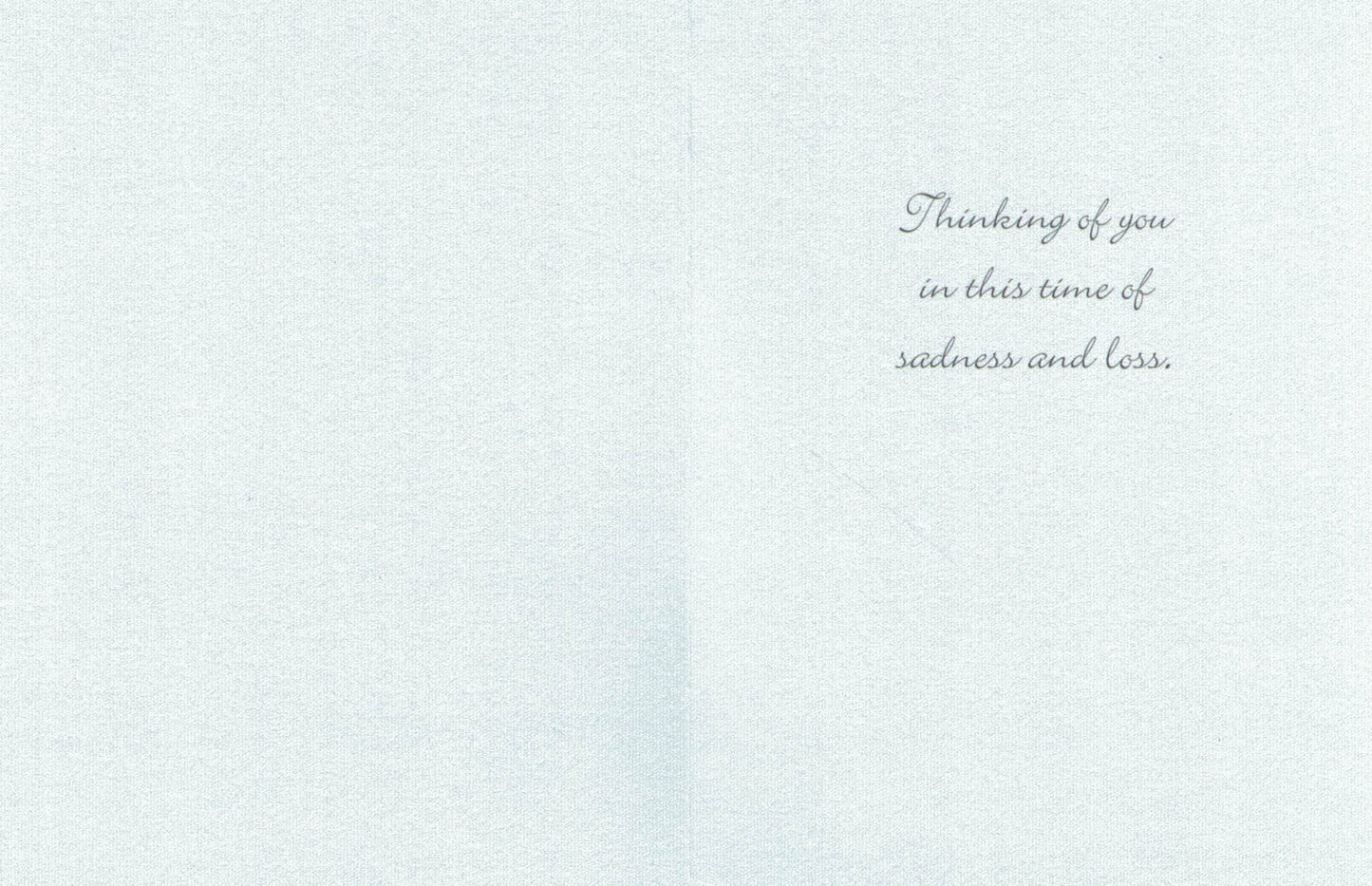 Carte de condoléances - Carte de sympathie : Lys blanc unique