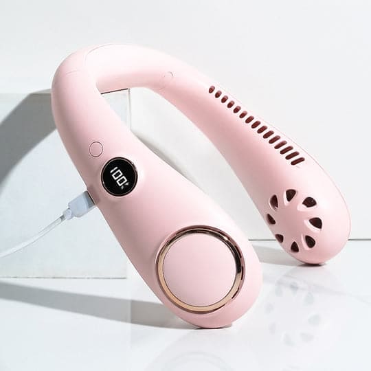 Portable Neck Fan | Bladeless Design with Rechargeable Battery | Lightweight Cooling Solution for Instant Comfort