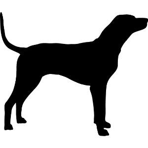 Redbone Garden Stake or Wall Hanging hound dog black Rustica Ornamentals lawn sculpture on Tampa Home & Garden Store