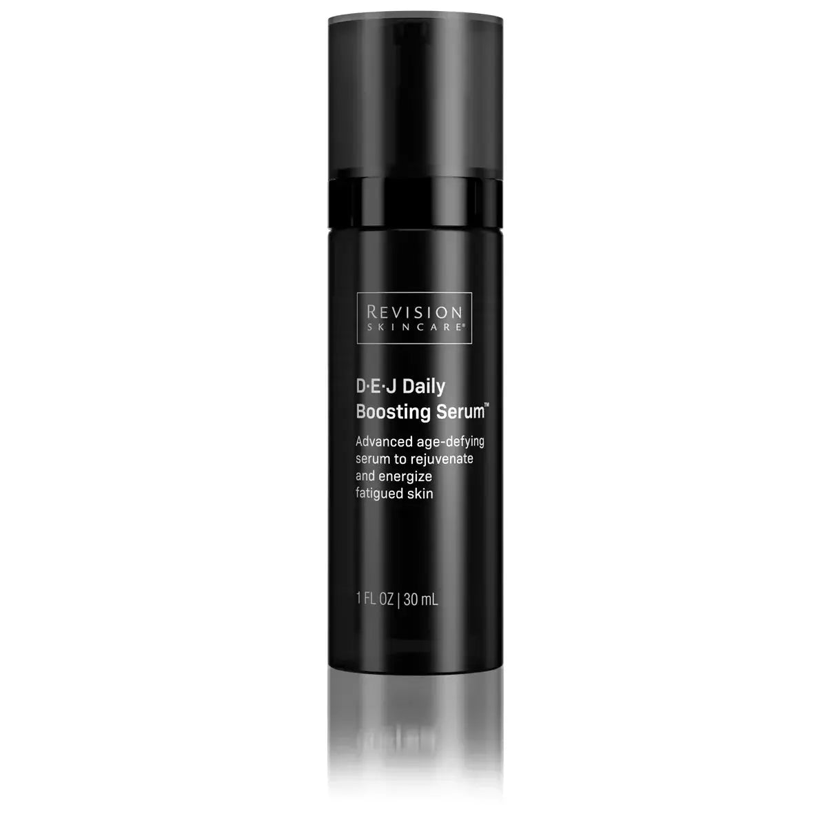 D·E·J Daily Boosting Serum by Revision Skincare, black bottle with silver cap on Tampa Home & Garden Store