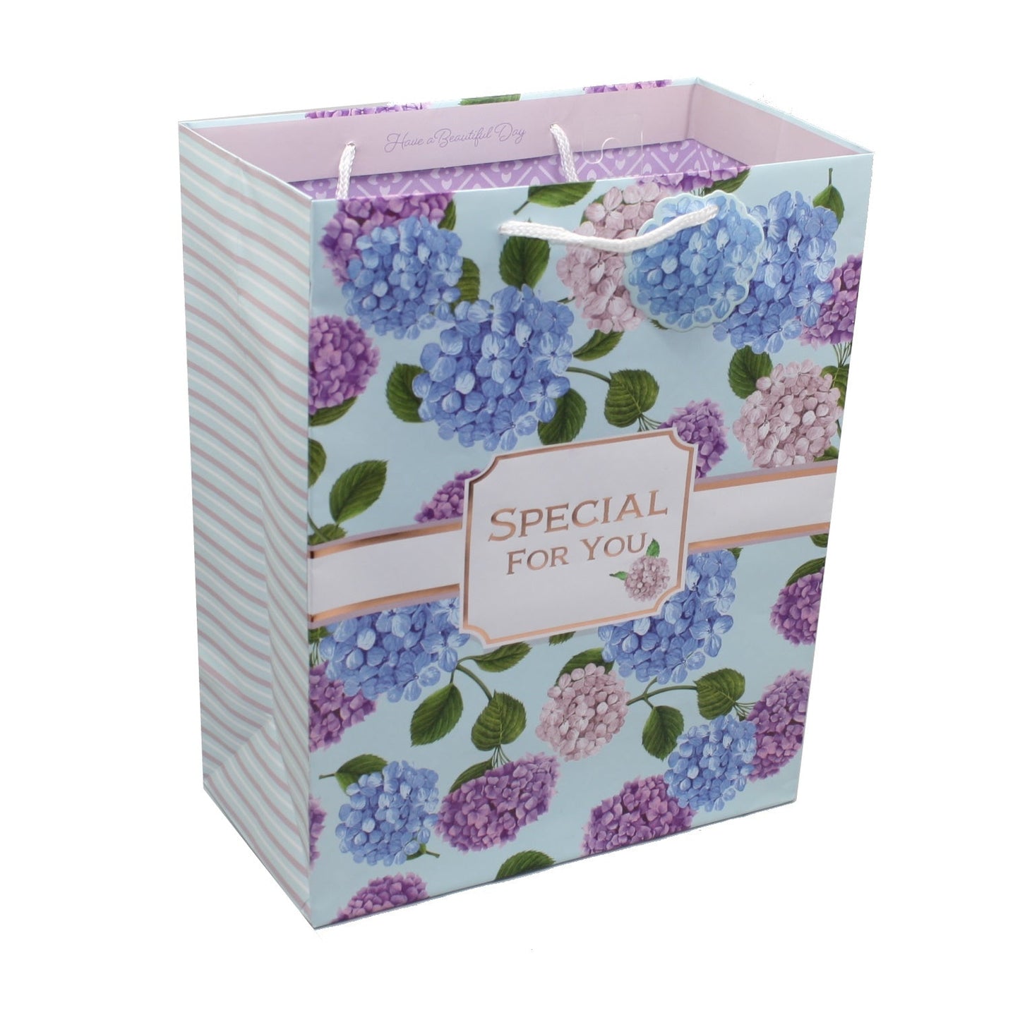Bolsa de regalo de hortensias especial para ti