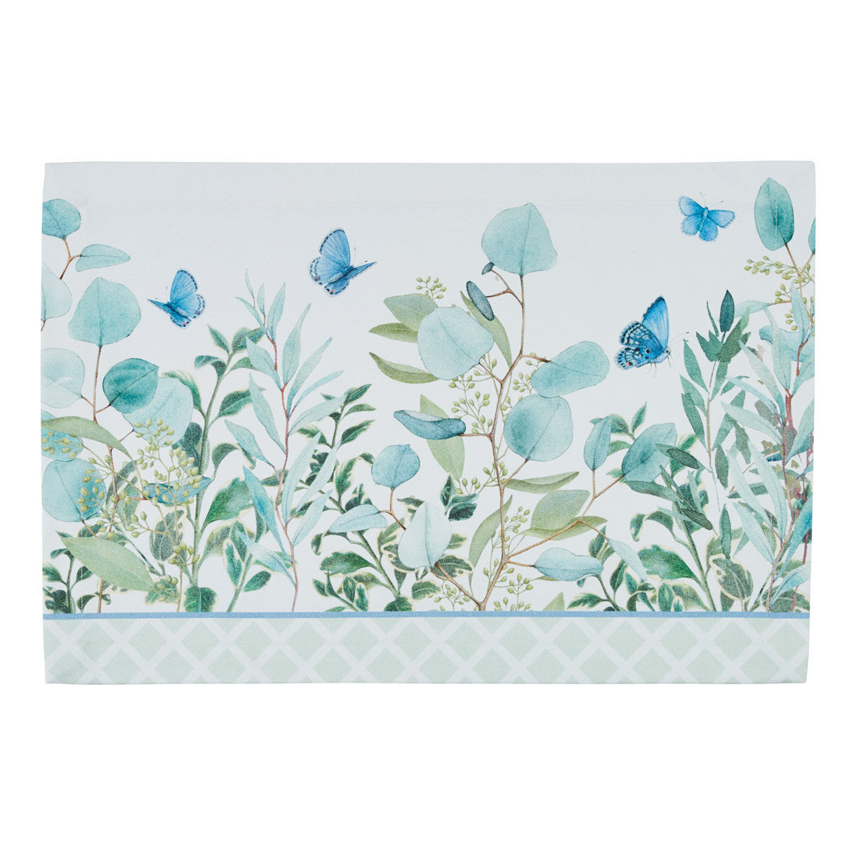 Mantel individual de eucalipto verde