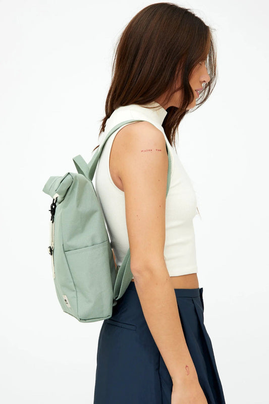 Roll Mini Backpack Sage by Lefrik USA, compact daily essentials backpack on Tampa Home & Garden Store