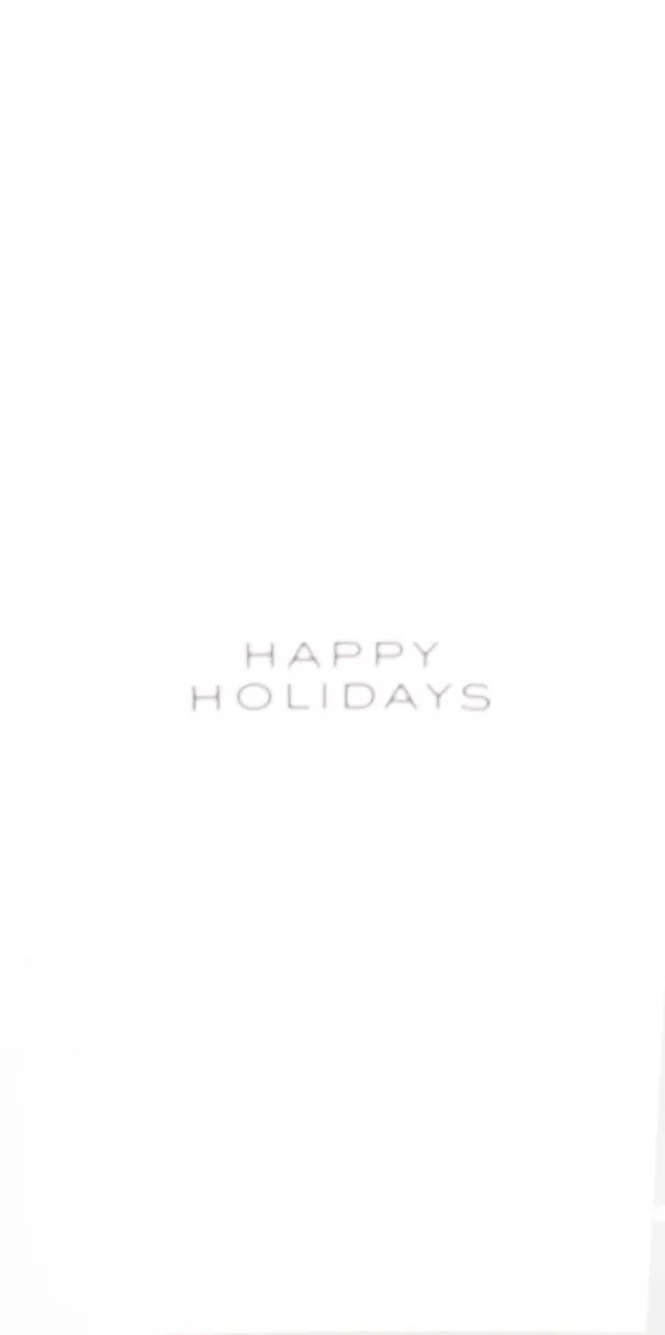 Christmas Money Card Holder Joy and Ornaments greeting card, white, Happy Holidays text on Tampa Home & Garden Store