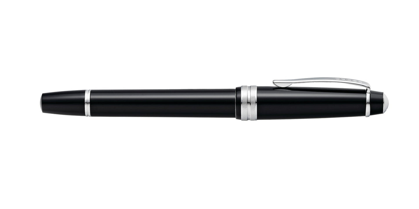Bailey Light polished black resin fountain pen with silver trim and clip by A.T. Cross on Tampa Home & Garden Store